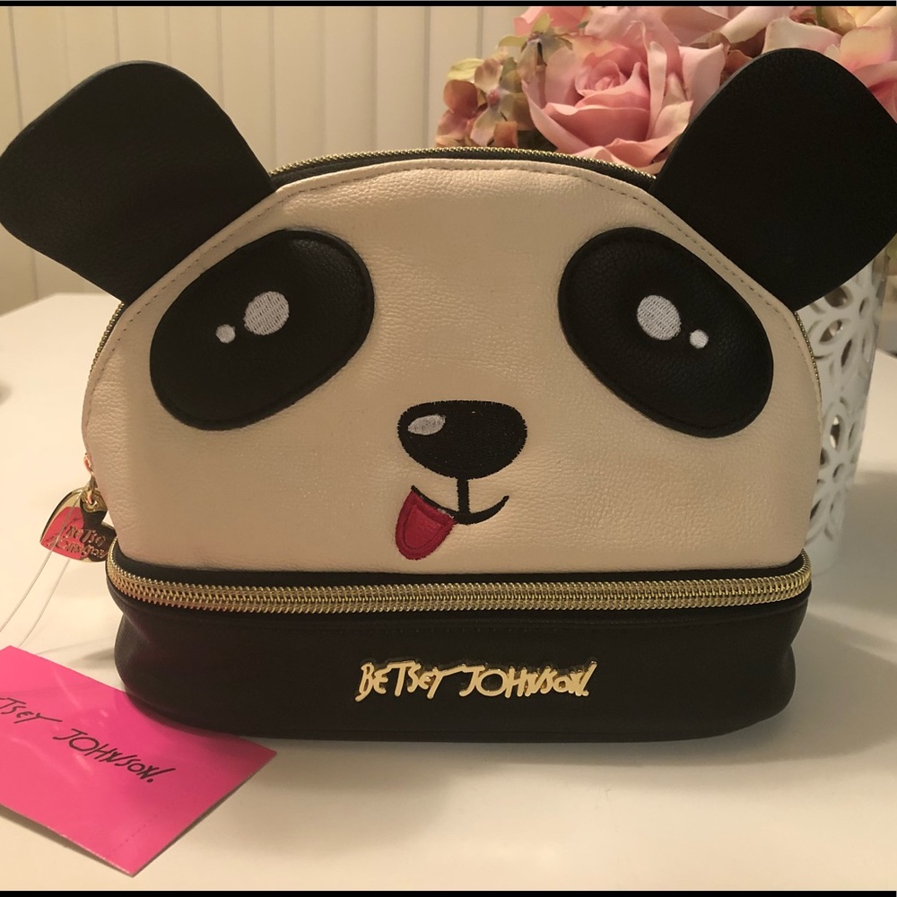 Betsey Johnson Panda Cosmetic Pouch
